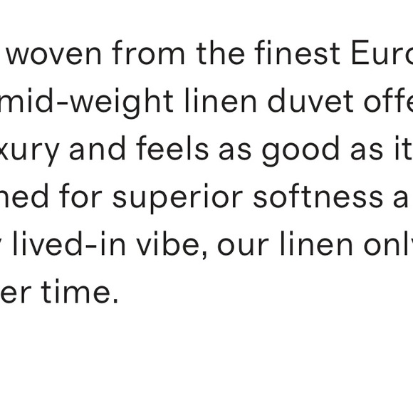 Quince 100% Luxury Linen Duvet Cover in King/Cal King. Dusty mauve color. - Picture 5 of 6